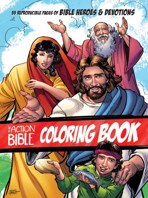 cover image of The Action Bible Coloring Book